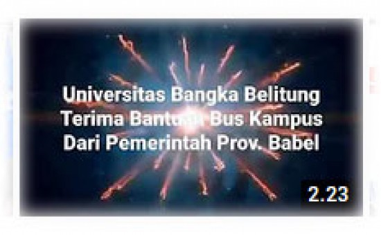 Video Pemprov. Kep. Babel serahkan bantuan 1 unit bus kepada UBB