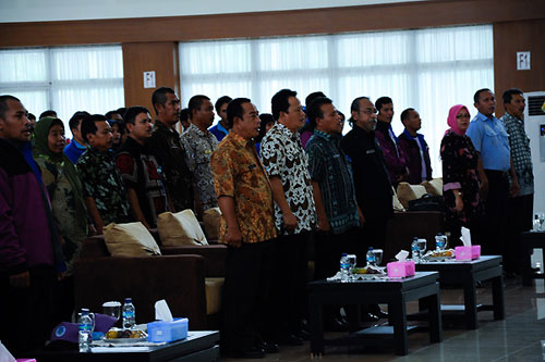 Para Undangan pada acara Pelepasan Peserta KKN UBB 2011 di Bangka Tengah