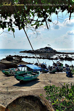 Foto-foto Pantai Teluk Limau di Sungailiat Kabupaten Bangka