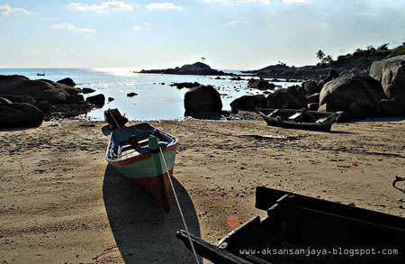 Foto-foto Pantai Teluk Limau di Sungailiat Kabupaten Bangka